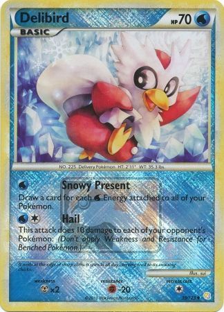 Delibird (39/123) (League Promo) [HeartGold & SoulSilver: Base Set] | Tables and Towers