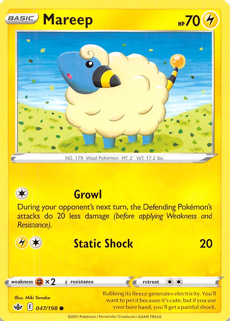 Mareep (047/198) [Sword & Shield: Chilling Reign] | Tables and Towers