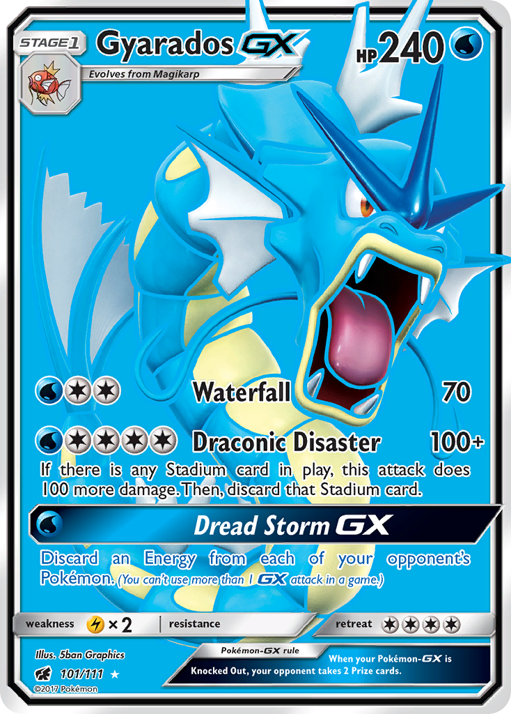 Gyarados GX (101/111) [Sun & Moon: Crimson Invasion] | Tables and Towers