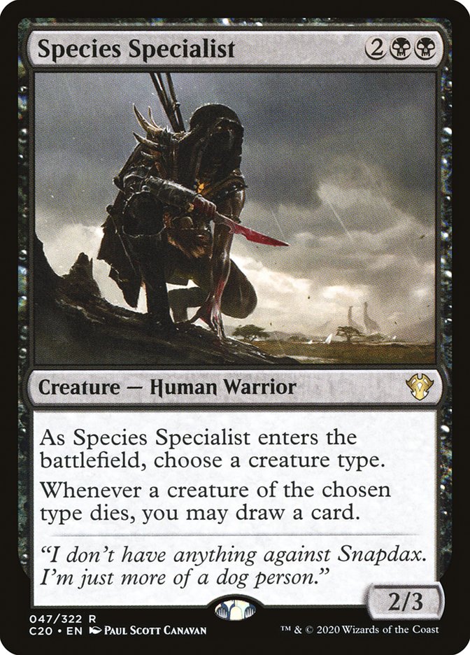 Species Specialist [Commander 2020] | Tables and Towers