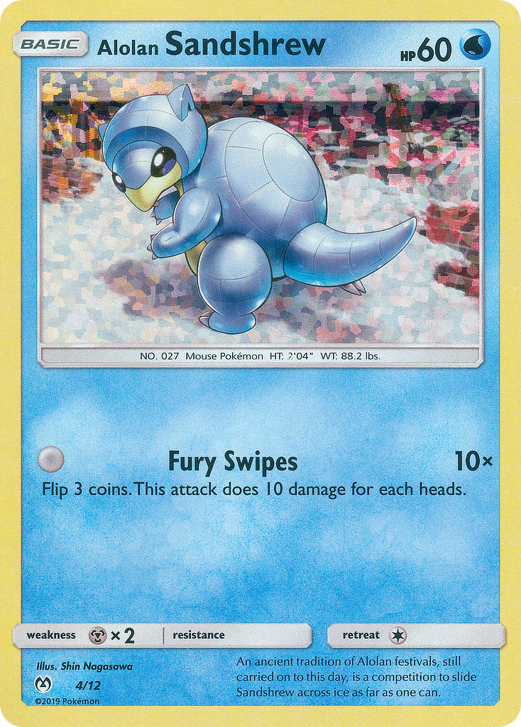 Alolan Sandshrew (4/12) [McDonald's Promos: 2019 Collection] | Tables and Towers