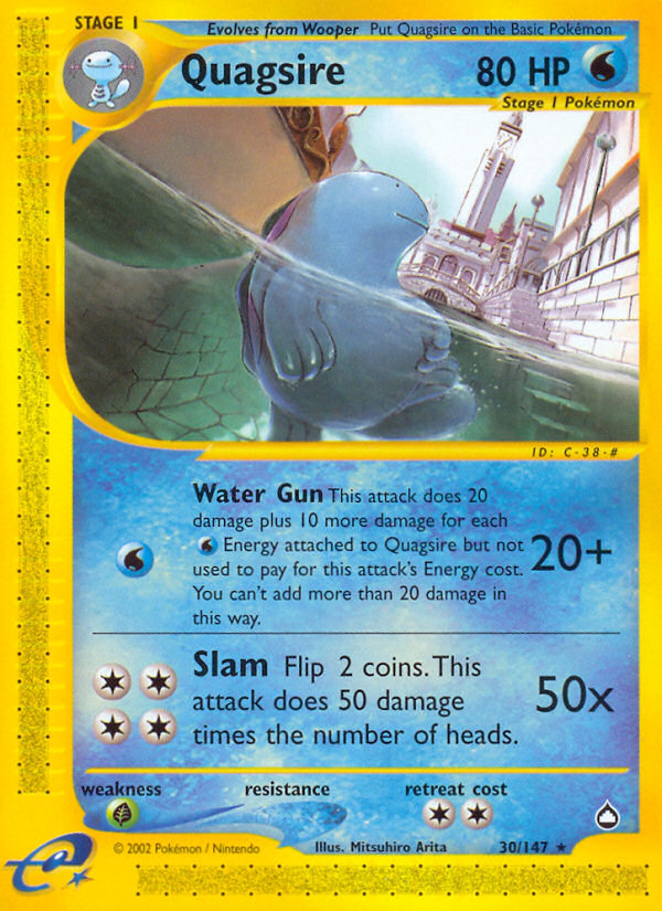 Quagsire (30/147) [Aquapolis] | Tables and Towers