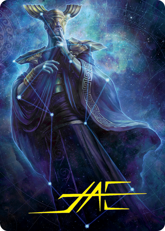 Atris, Oracle of Half-Truths Art Card (Gold-Stamped Signature) [March of the Machine Art Series] | Tables and Towers