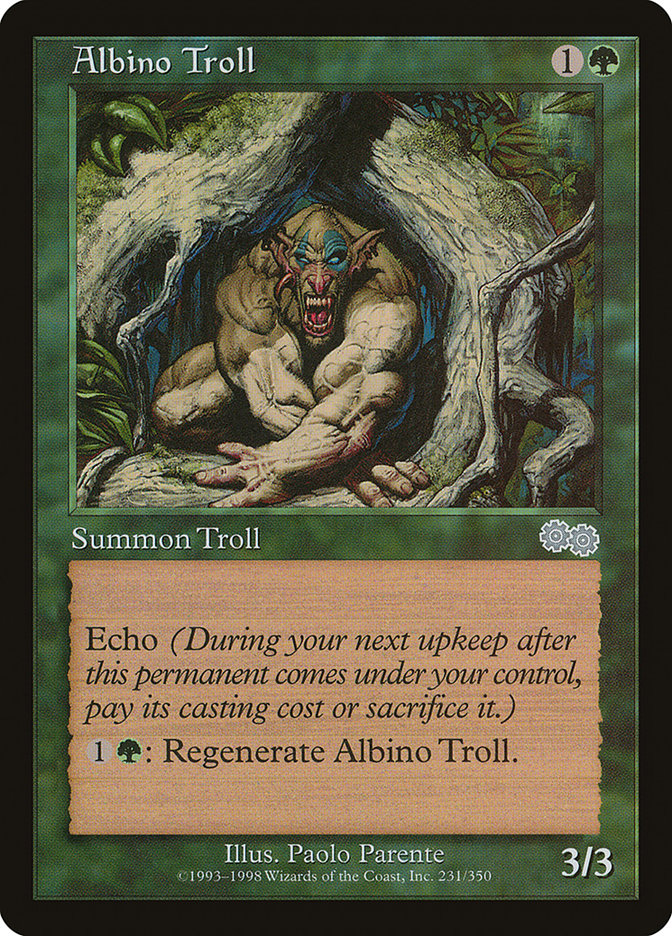 Albino Troll [Urza's Saga] | Tables and Towers