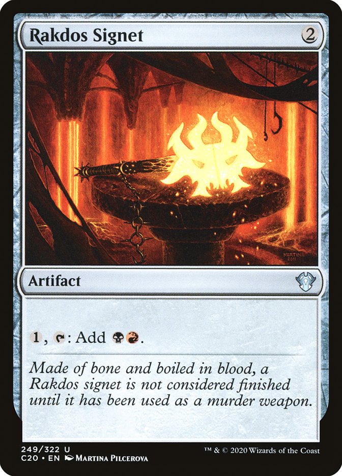 Rakdos Signet [Commander 2020] | Tables and Towers