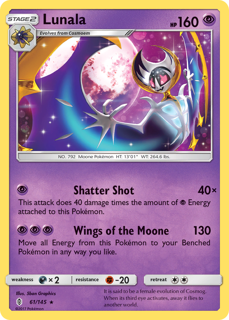 Lunala (61/145) [Sun & Moon: Guardians Rising] | Tables and Towers