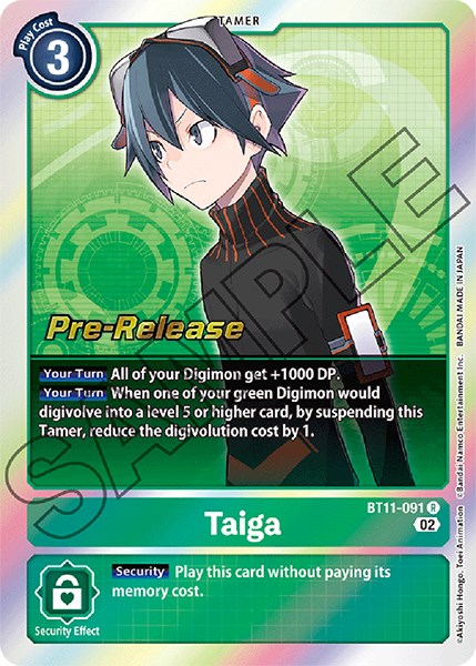 Taiga [BT11-091] [Dimensional Phase Pre-Release Promos] | Tables and Towers