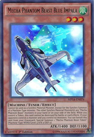 Mecha Phantom Beast Blue Impala [MP14-EN076] Ultra Rare | Tables and Towers