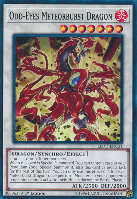 Odd-Eyes Meteorburst Dragon [LEDD-ENC31] Common | Tables and Towers