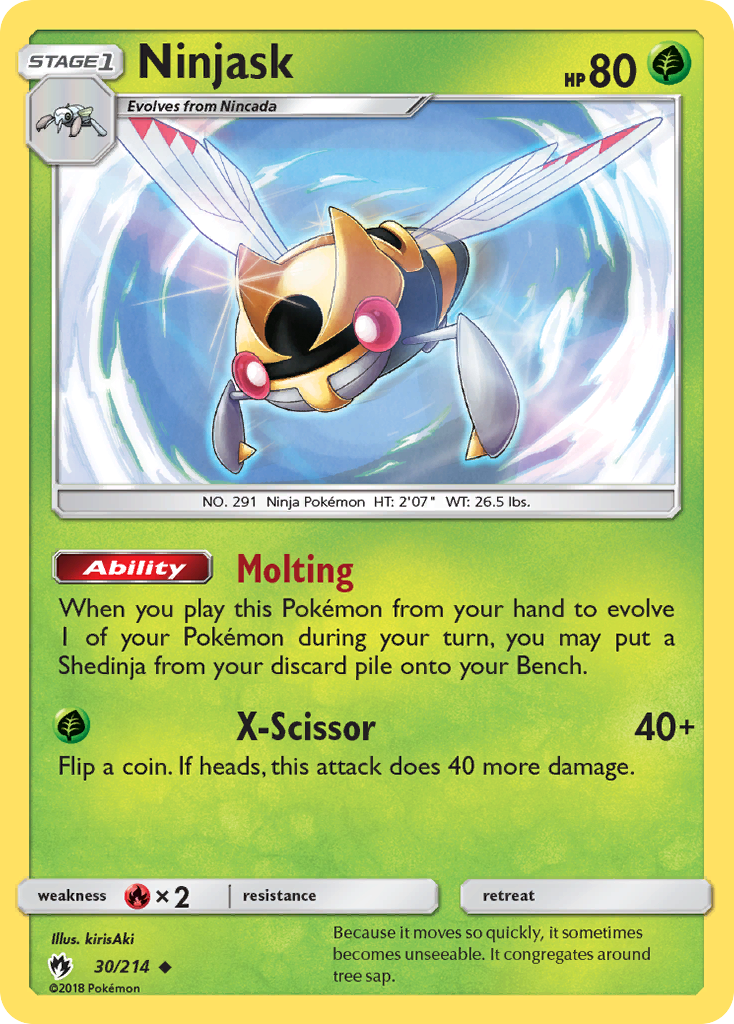 Ninjask (30/214) [Sun & Moon: Lost Thunder] | Tables and Towers