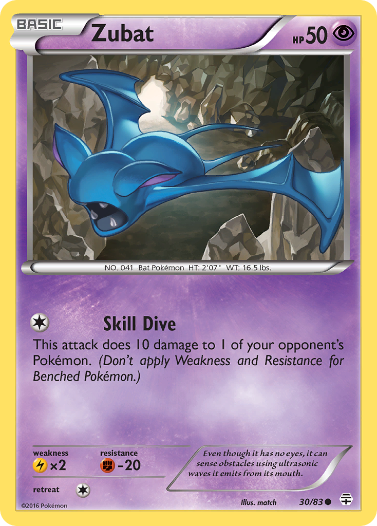 Zubat (30/83) [XY: Generations] | Tables and Towers