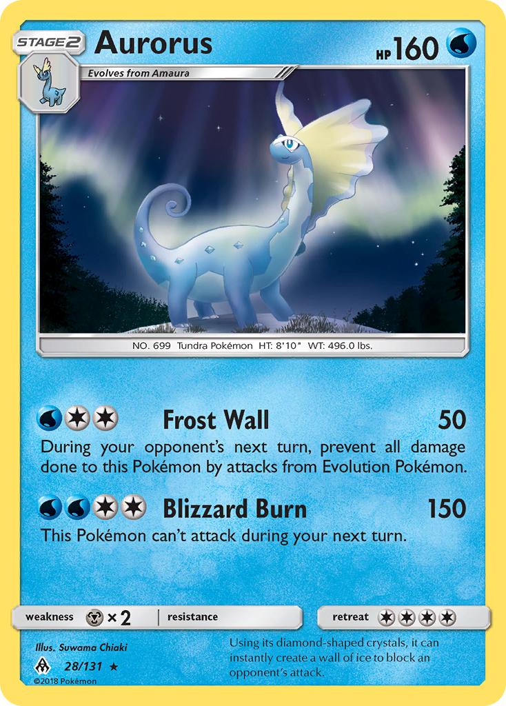 Aurorus (28/131) [Sun & Moon: Forbidden Light] | Tables and Towers