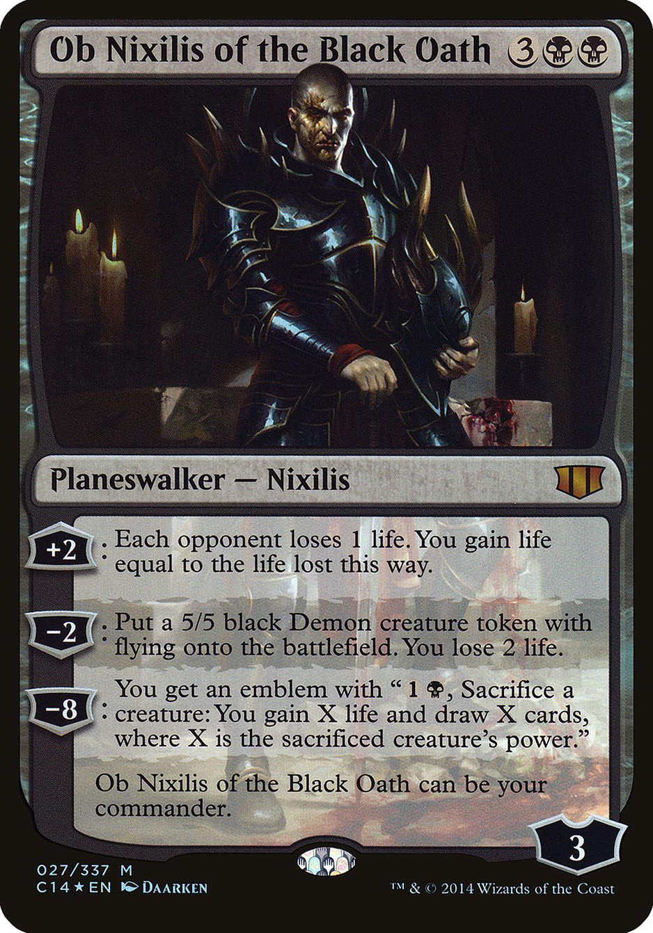 Ob Nixilis of the Black Oath (Oversized) [Commander 2014 Oversized] | Tables and Towers