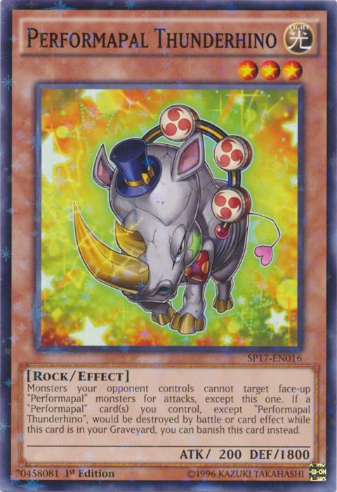 Performapal Thunderhino [SP17-EN016] Starfoil Rare | Tables and Towers