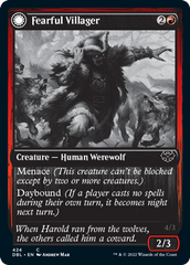 Fearful Villager // Fearsome Werewolf [Innistrad: Double Feature] | Tables and Towers