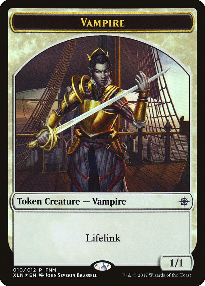 Vampire // Treasure Double-Sided Token [Friday Night Magic 2017] | Tables and Towers