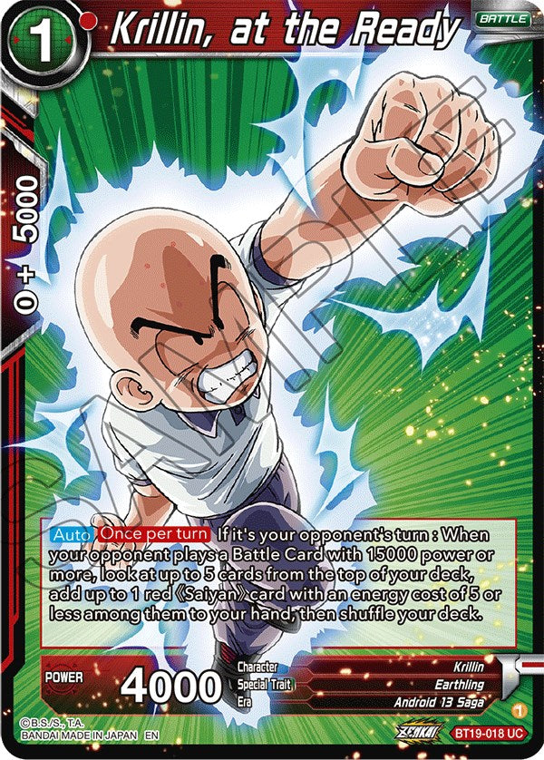 Krillin, at the Ready (BT19-018) [Fighter's Ambition] | Tables and Towers