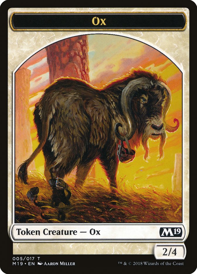 Ox Token [Core Set 2019 Tokens] | Tables and Towers