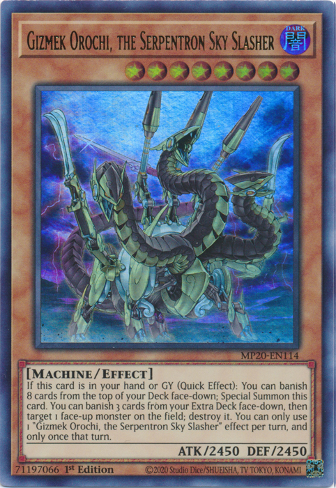 Gizmek Orochi, the Serpentron Sky Slasher [MP20-EN114] Ultra Rare | Tables and Towers