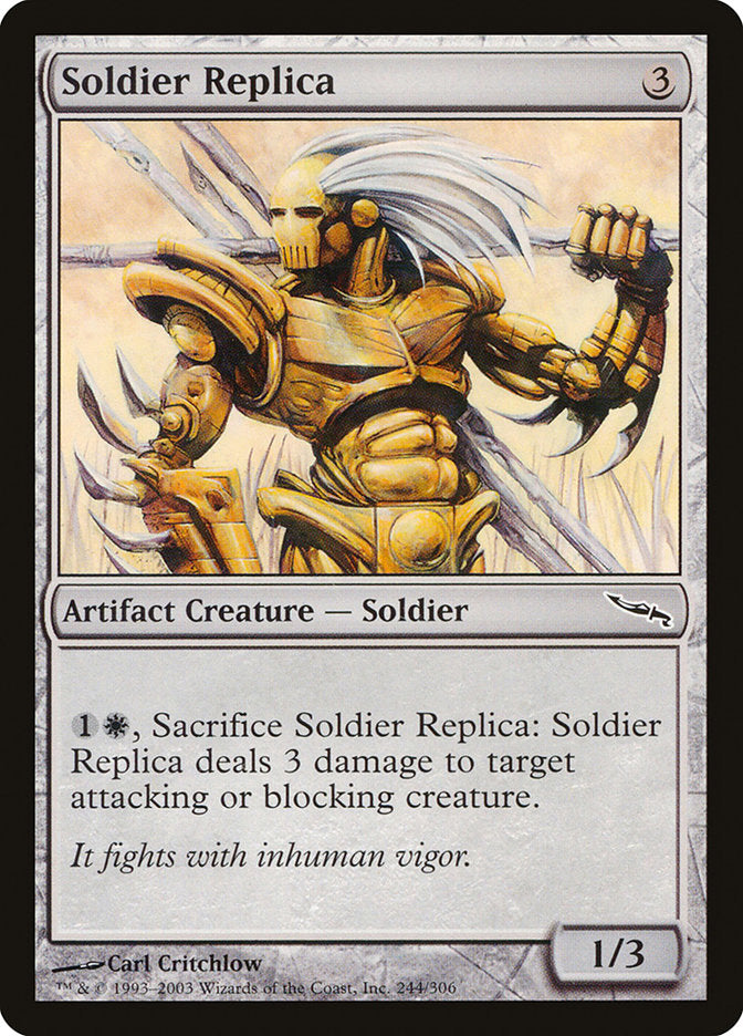 Soldier Replica [Mirrodin] | Tables and Towers