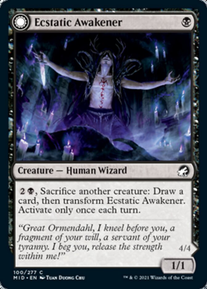 Ecstatic Awakener // Awoken Demon [Innistrad: Midnight Hunt] | Tables and Towers