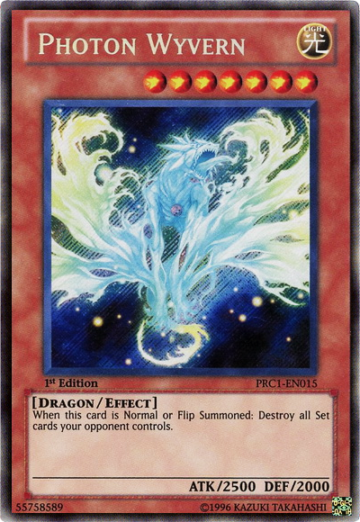 Photon Wyvern [PRC1-EN015] Secret Rare | Tables and Towers