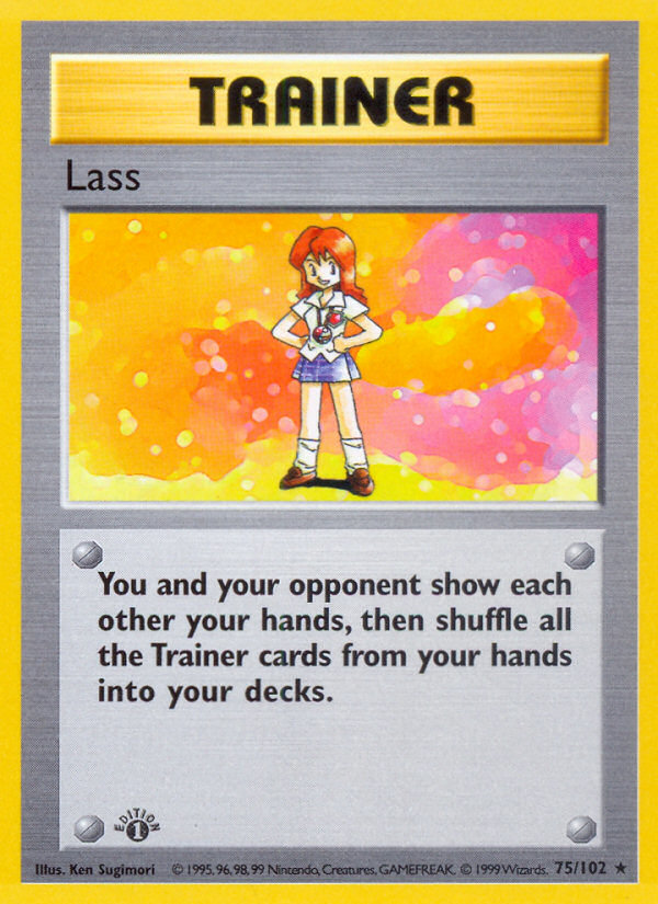 Lass (75/102) (Shadowless) [Base Set 1st Edition] | Tables and Towers