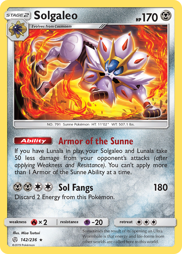 Solgaleo (142/236) [Sun & Moon: Cosmic Eclipse] | Tables and Towers