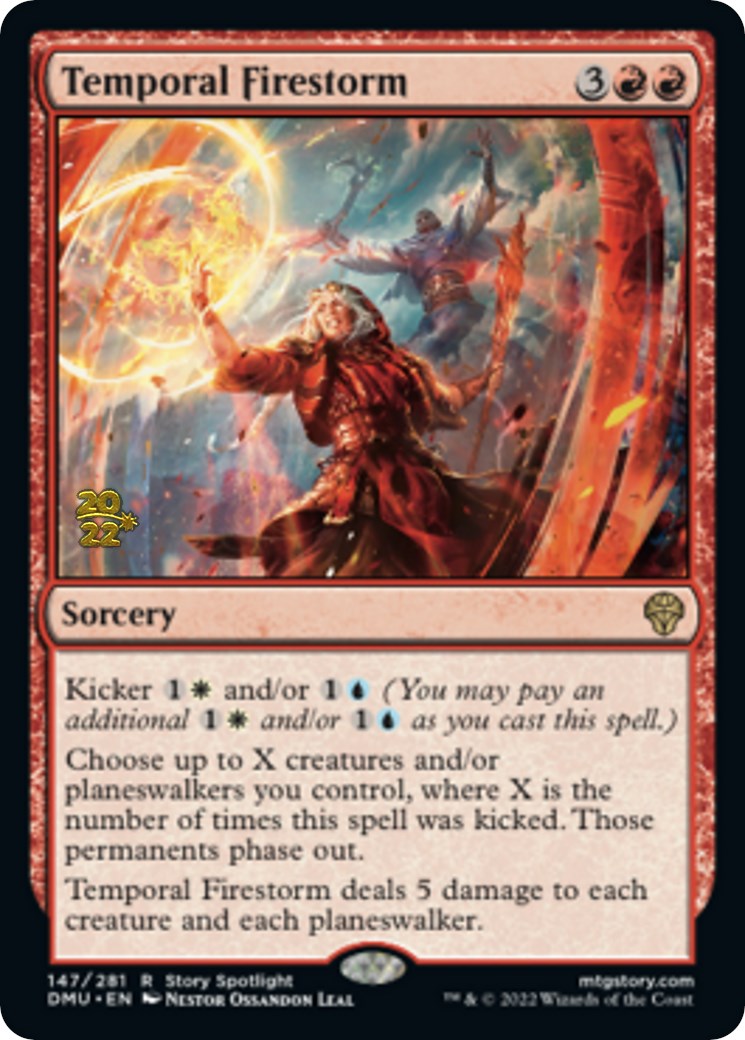 Temporal Firestorm [Dominaria United Prerelease Promos] | Tables and Towers