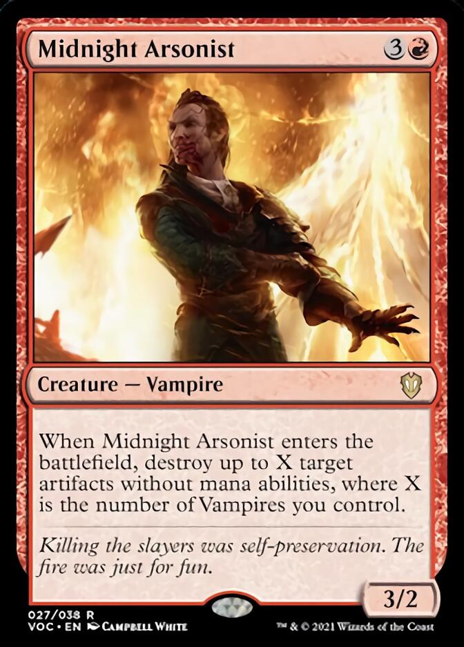 Midnight Arsonist [Innistrad: Crimson Vow Commander] | Tables and Towers