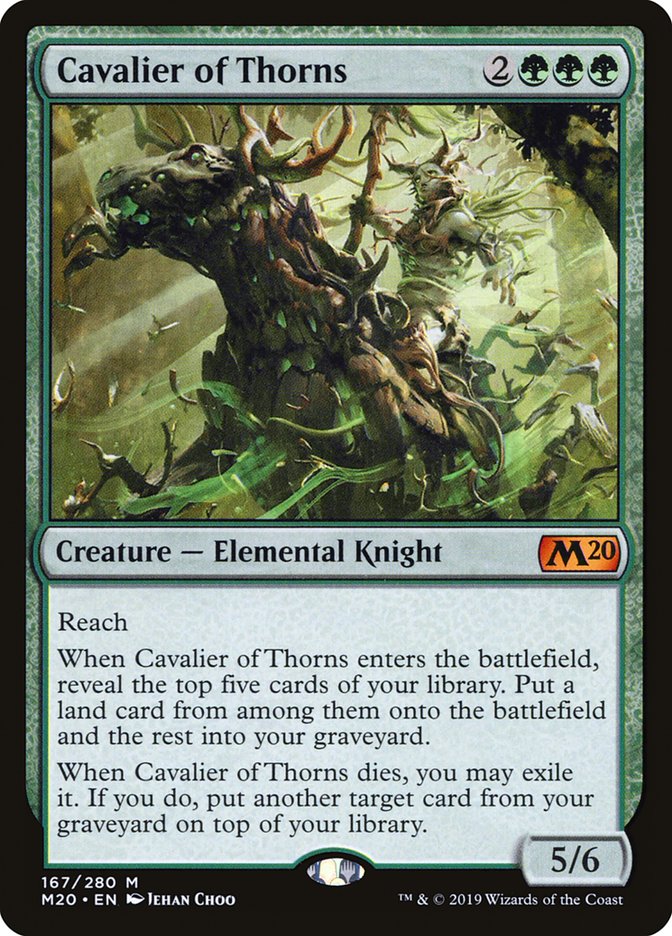 Cavalier of Thorns [Core Set 2020] | Tables and Towers