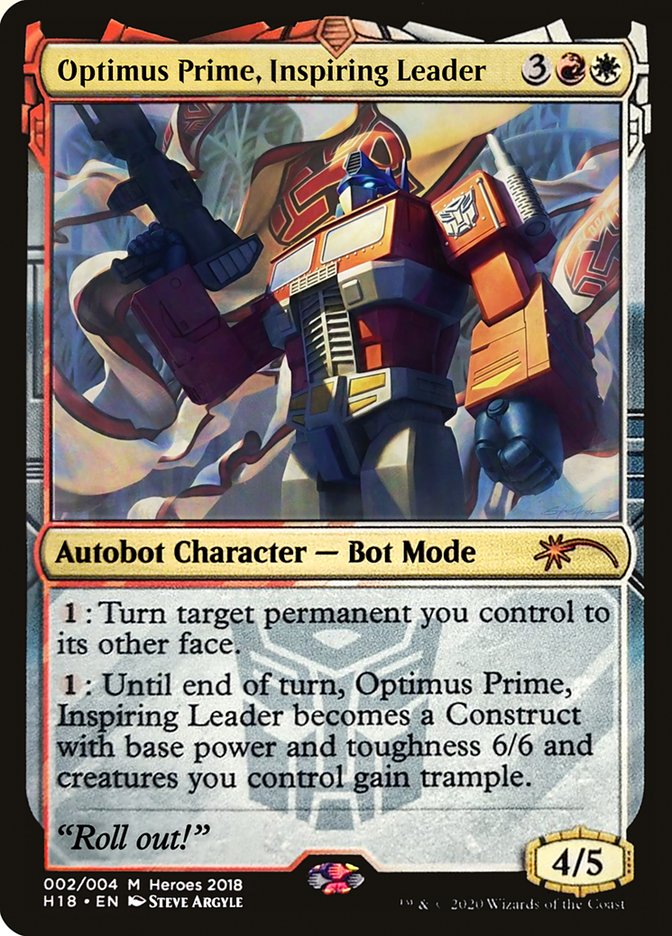 Optimus Prime, Inspiring Leader [Heroes of the Realm 2018] | Tables and Towers