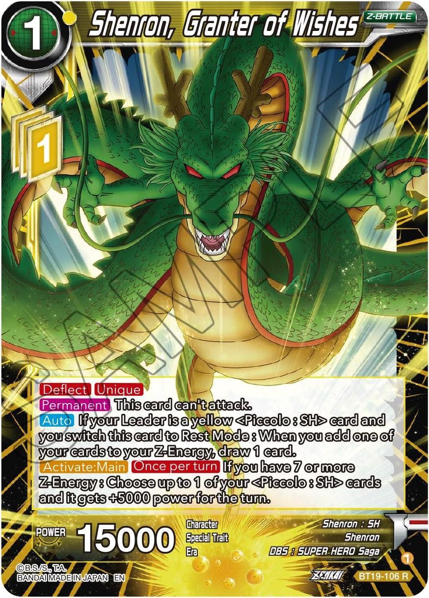 Shenron, Granter of Wishes (BT19-106) [Fighter's Ambition] | Tables and Towers