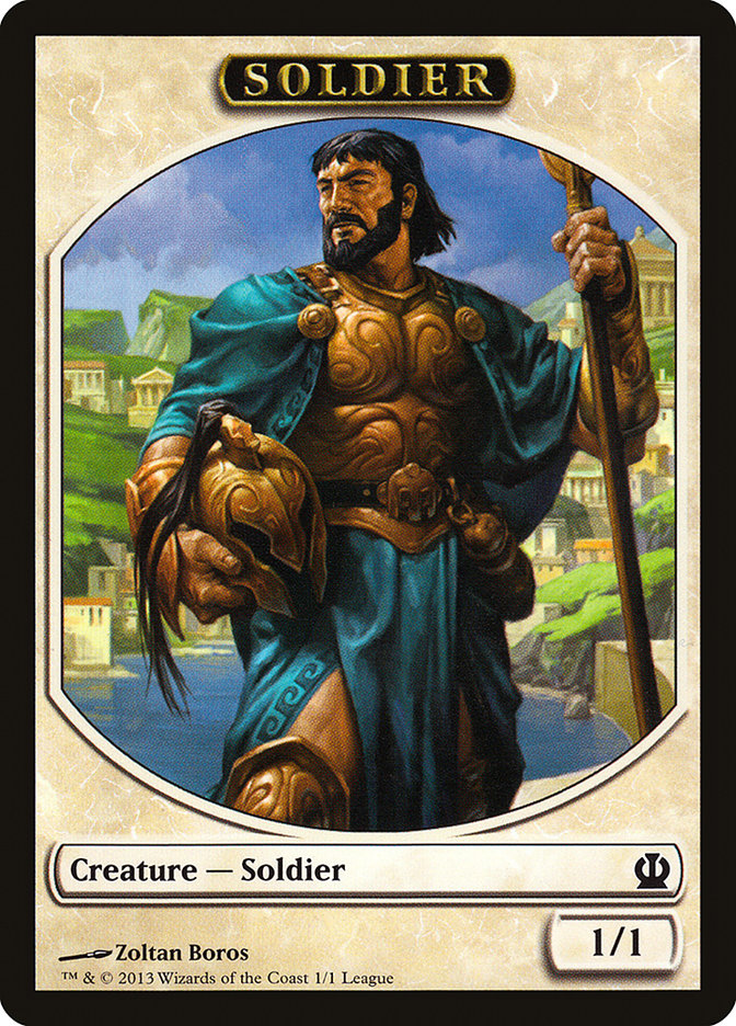 Soldier Token (Zoltan Boros) [League Tokens 2013] | Tables and Towers