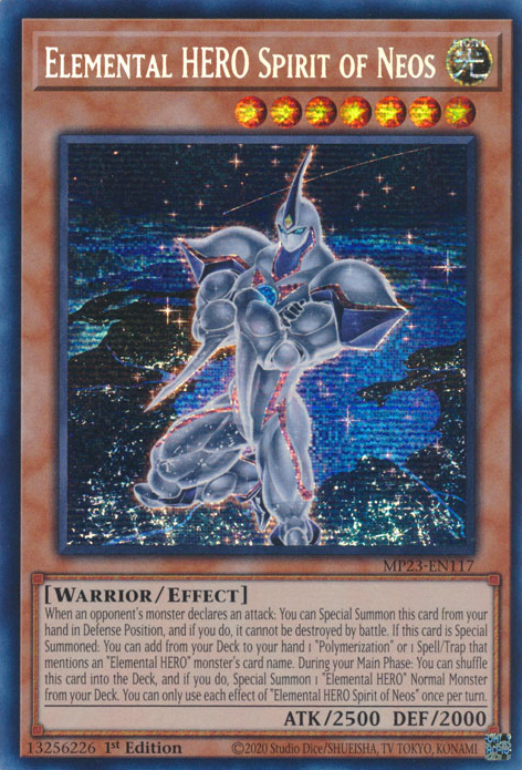 Elemental HERO Spirit of Neos [MP23-EN117] Prismatic Secret Rare | Tables and Towers