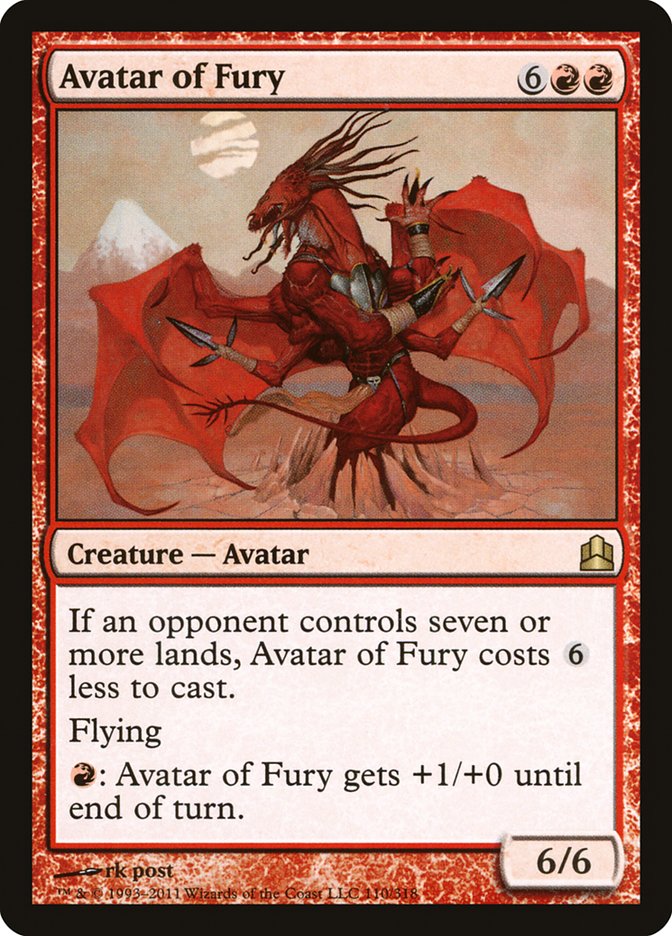 Avatar of Fury [Commander 2011] | Tables and Towers