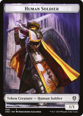 Human Soldier // Elephant Double-Sided Token [Phyrexia: All Will Be One Commander Tokens] | Tables and Towers