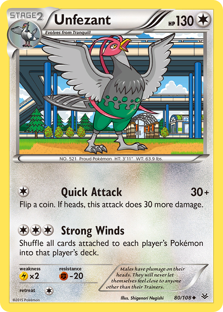 Unfezant (80/108) [XY: Roaring Skies] | Tables and Towers