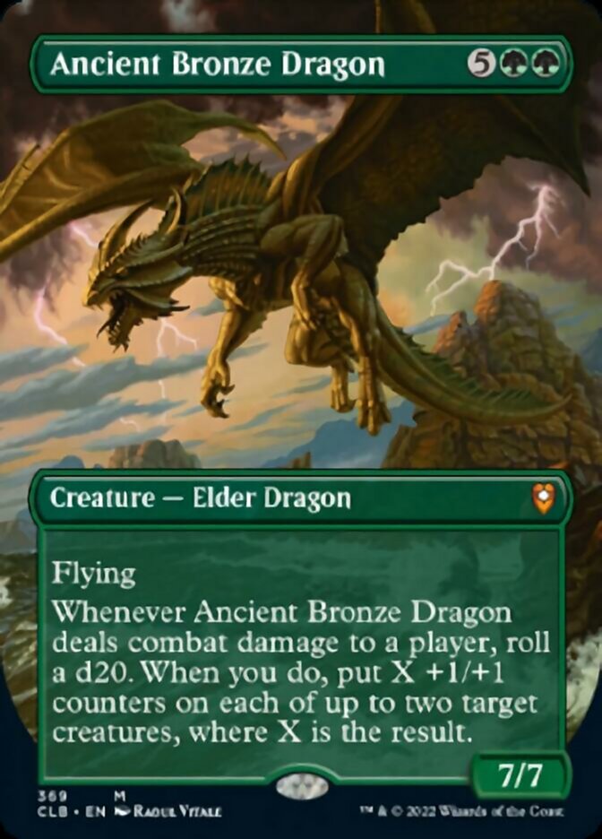 Ancient Bronze Dragon (Borderless Alternate Art) [Commander Legends: Battle for Baldur's Gate] | Tables and Towers