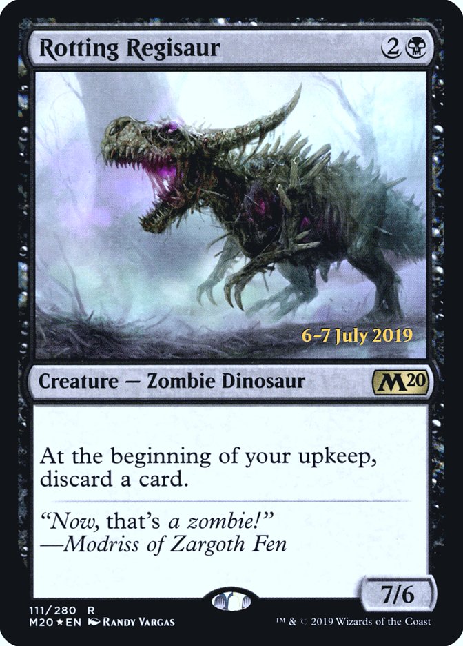 Rotting Regisaur [Core Set 2020 Prerelease Promos] | Tables and Towers