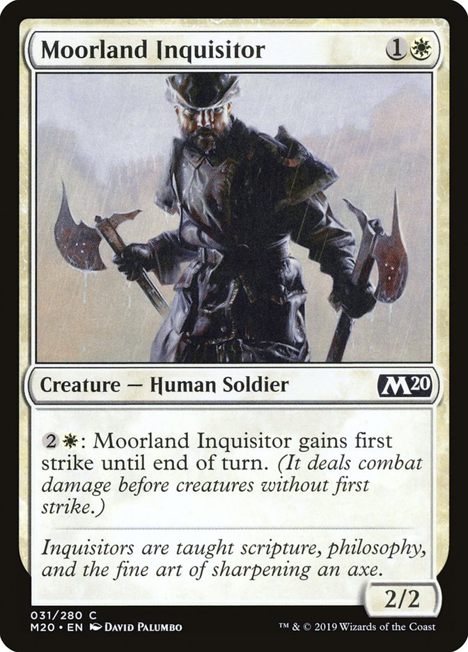 Moorland Inquisitor [Core Set 2020] | Tables and Towers