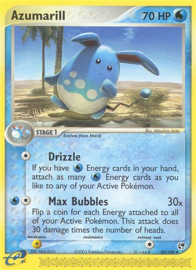 Azumarill (30/100) [EX: Sandstorm] | Tables and Towers