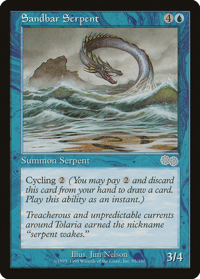 Sandbar Serpent [Urza's Saga] | Tables and Towers