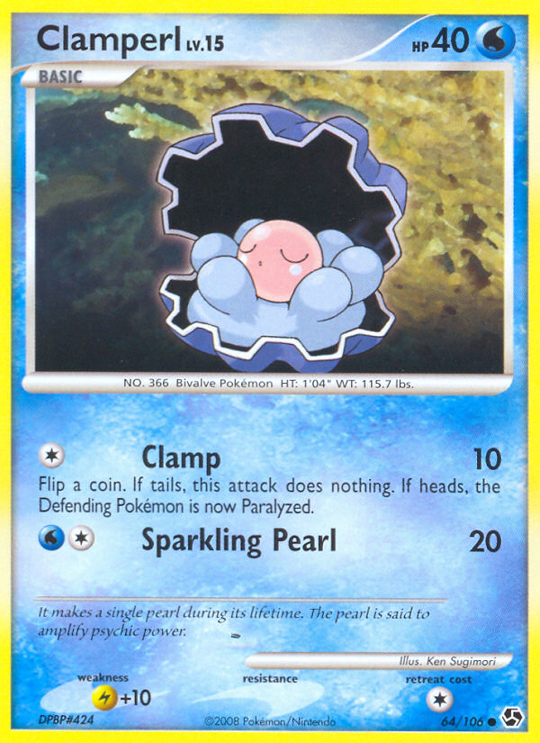 Clamperl (64/106) [Diamond & Pearl: Great Encounters] | Tables and Towers