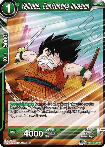 Yajirobe, Confronting Invasion (BT15-080) [Saiyan Showdown] | Tables and Towers