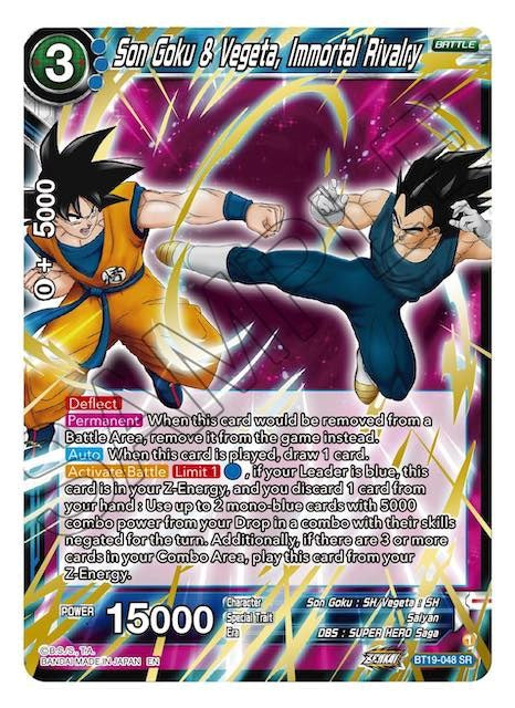 Son Goku & Vegeta, Immortal Rivalry (BT19-048) [Fighter's Ambition] | Tables and Towers