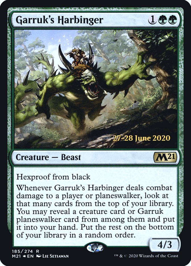 Garruk's Harbinger [Core Set 2021 Prerelease Promos] | Tables and Towers