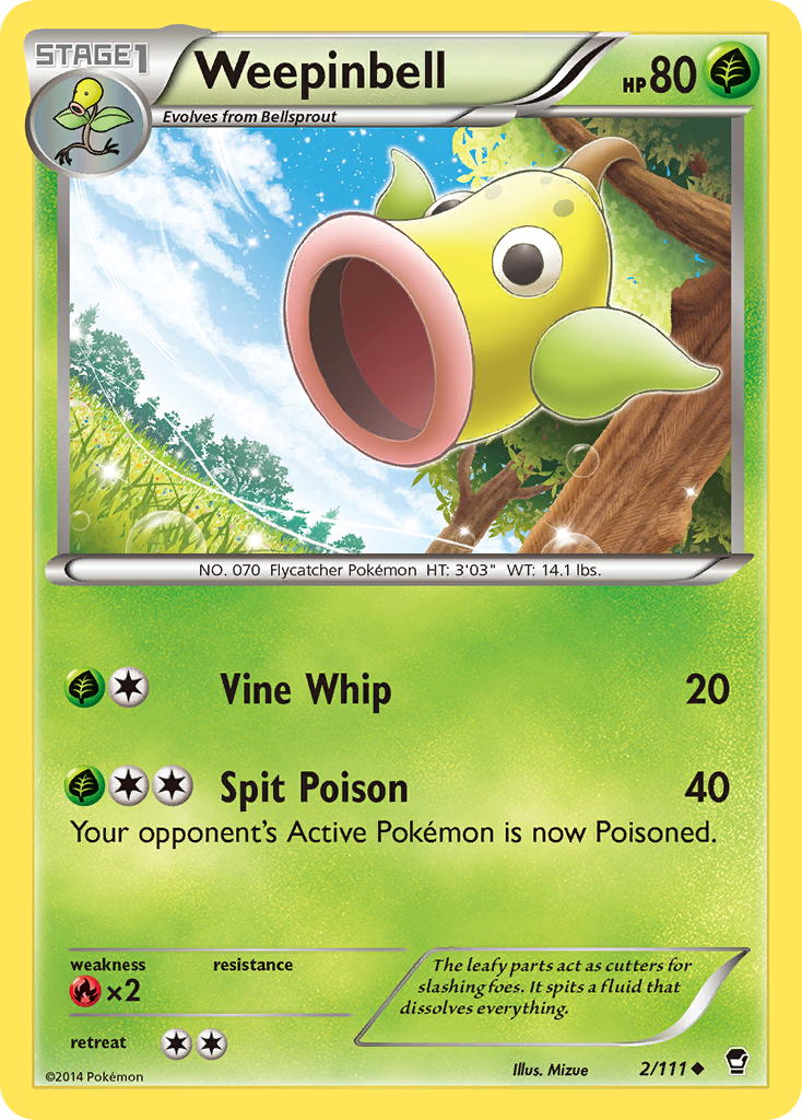 Weepinbell (2/111) [XY: Furious Fists] | Tables and Towers