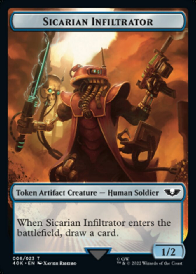 Soldier (003) // Sicarian Infiltrator Double-Sided Token [Warhammer 40,000 Tokens] | Tables and Towers