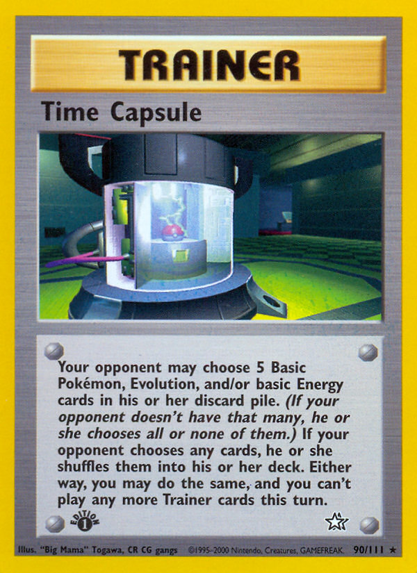 Time Capsule (90/111) [Neo Genesis 1st Edition] | Tables and Towers